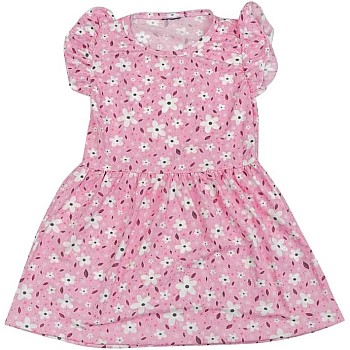 Perfect Parent-F-114 Girls Floral Cotton Cut Dress