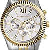 Michael Kors Two Tone Stainless Steel White dial Watch for Women's MK8344