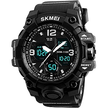 Skmei Men's and Women's Sport Watch Quartz Waterproof Wristwatches 1155B