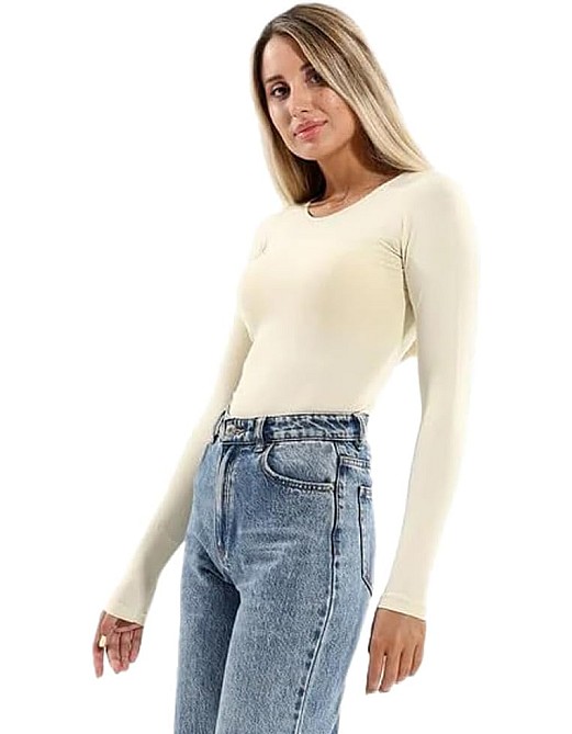 Cottonil Womens Cottonil Under Shirt No Neck Top For Women Regular fit (pack of 1)