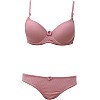 Luna LUN-7067 Underwear+Satin Bra*Cotton Lingerie Set For Women