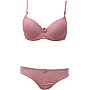 Luna LUN-7067 Underwear+Satin Bra*Cotton Lingerie Set For Women