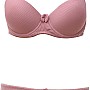 Luna LUN-7067 Underwear+Satin Bra*Cotton Lingerie Set For Women