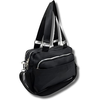 AYSLE 1626 Waterproof Unisex Shoulder, Crossbody & Top Handle Bag | Premium Water-Resistant Material | Silver-Tone Hardware | Adjustable Strap | 12 Colors Available | 22×34×18 CM