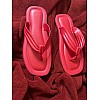 شبشب حريمى أحمر سبع نعل طبي مريح - شبشب خروج ومنزل - شبشب شاطئ شبشب شبشب شبشب أحمر Flip Flops For Women & Girls, Non Slip & Soft Outdoor, indoor & Beach - Medical & Comfortable Leather