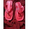 شبشب حريمى أحمر سبع نعل طبي مريح - شبشب خروج ومنزل - شبشب شاطئ شبشب شبشب شبشب أحمر Flip Flops For Women & Girls, Non Slip & Soft Outdoor, indoor & Beach - Medical & Comfortable Leather