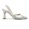 BASTET "Sekhmet" Women’s 7cm Slingback Heels – Pointed Toe Snake Print Party Shoes – Bold & Stylish - size