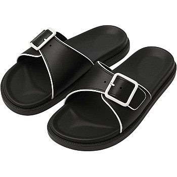 Roomba Light Bath Sandals, Lightweight Summer Women Slippers with Adjustable Buckle – Comfortable Walking Indoor and Outdoor, Waterproof and Non-Slip