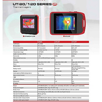 كاميرا حرارية تعمل بالأشعة تحت الحمراء UTi120P