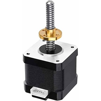 (1Pcs) 17 Stepper Motor with 50mm M8 Lead Screw & Nut, 1.8° Step Angle, 40mm Body Length | 1.3A | Stepper Motor 42HS40 50mm Lead Screw & Nut | Durable construction | Easy installation