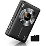 كاميرا رقمية FHD 1080P للأطفال بدقة 44 ميجابيكسل بوينت اند شوت مع بطاقة SD سعة 32 جيجابايت وتقريب 16 مرة وبطاريتين وحبل قصير للأطفال الأولاد والب