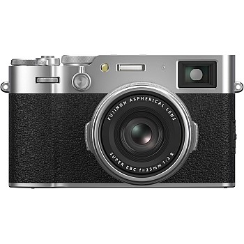 Fujifilm X100VI Compact Digital Camera 40Mp, X-Trans Sensor CMOS 5 HR, IBIS, 23mmf2 Lens, 6.2K 30P Movies, Hybrid Viewfinder, LCD Screen 3" Touch Swivel, Silver