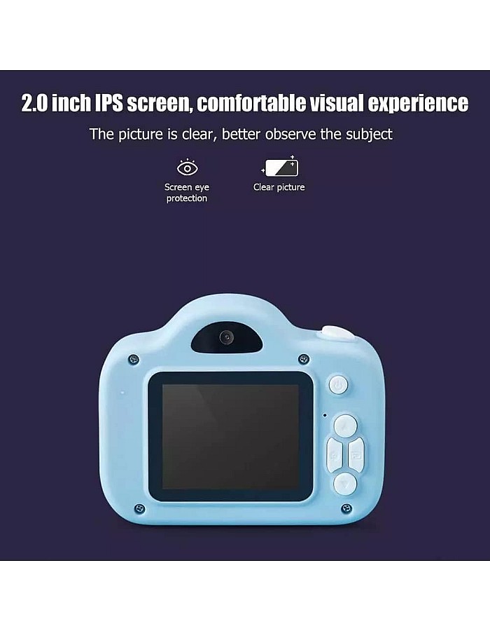 REWOP Upgrade Kids Selfie Camera, Christmas Birthday Gifts for Boys Age 3-9, HD Digital Video Cameras for Toddler, Portable Toy for 3, 4, 5, 6, 7, 8 Year Old Boy (Blue)