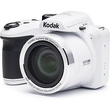 Kodak AZ401-WH PIXPRO 16MP Digital Camera, 3", White