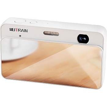 MUTRAIN Digital Camera, FHD 1080P, 48MP with Anti-Shake, 7X Zoom, Compact, White