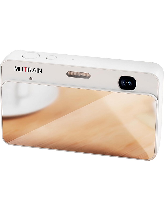 MUTRAIN Digital Camera, FHD 1080P, 48MP with Anti-Shake, 7X Zoom, Compact, White