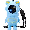 GQ Silicone Case for Insta360 GO 3S, Cartoon Shockproof Protective Cover for Insta 360 GO 3S/3 Accessories with Anti-Loss Hand Strap, Precise Cutouts Holes, Soft Anti-Scratch Surface (Blue)