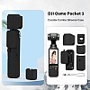 fashion mania Silicone Protective Case Cover for DJI Osmo Pocket 3, All-Round Protection DJI OSMO Pocket 3 Creator Combo Accessories (Black)