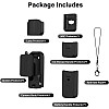 fashion mania Silicone Protective Case Cover for DJI Osmo Pocket 3, All-Round Protection DJI OSMO Pocket 3 Creator Combo Accessories (Black)