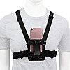 Universal Chest Strap Belt Mobile & Camera Mount for POV/Vlogging|Camera Chest Belt Mount+Pole Mount+360 Mobile Bracket Compatible Action SLR/DSLR Camera and Cell Phone Video Shoot Accessories