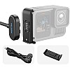 TELESIN Magnetic Door and Power Cable Kit for GoPro HERO13 / 12/11 / 10/9 | Weather-proof Contacto Magnetic Battery Side Cover and Charging Cable