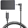 مجموعة بطاريات وهمية ACK-E12 USB-C إلى DR-E12 تيار مستمر LP-E12 لكاميرا كانون EOS M10، M50، M50 مارك ii، M100، M200، EOS M M2، Kiss M M2 من اف 1 تي بي