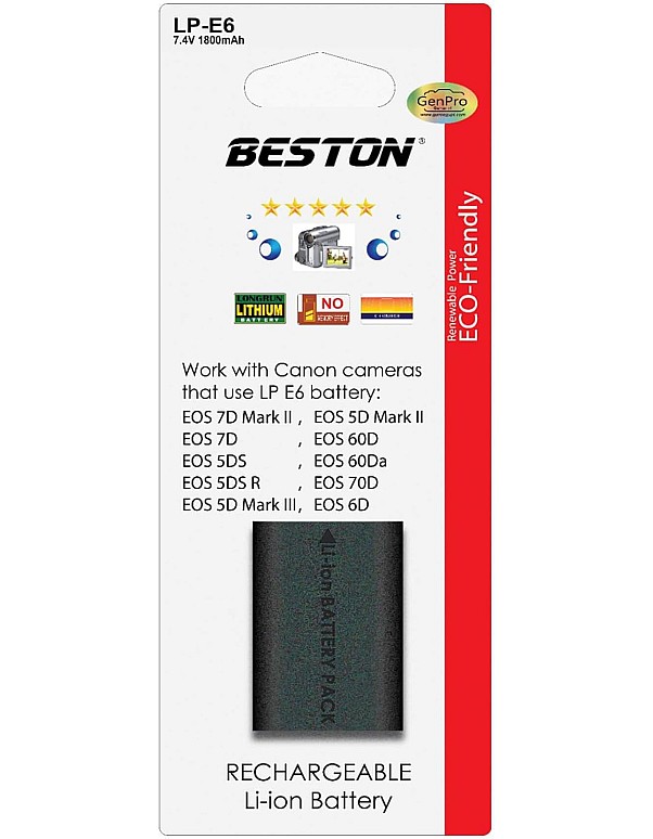 بطارية BESTON LP E6 لكاميرا كانون