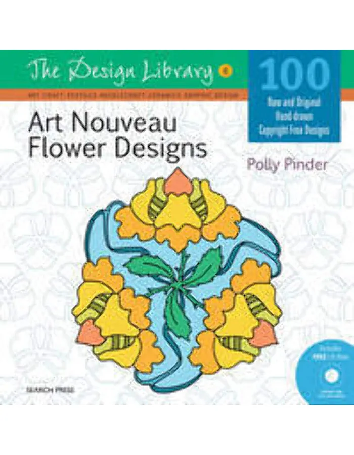 Design Library: Art Nouveau Flower Designs (DL06)