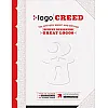 مطبوع عليه شعار Creed: Mystery ، لعبة السحر Magic ، و طريقة خلف لتصميم شعارات رائعة