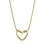 Crown Store Pure Stainless Steel Heart Pendant Necklace for Women Girls Gift Box
