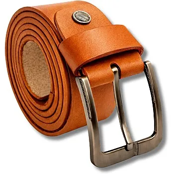 AYSLE 1646 Men’s Genuine Leather Casual Belt | Heavy-Duty Scratch-Resistant Metal Buckle | 5 cm Width | Double Loop Design | 3 Colors | 10 Sizes