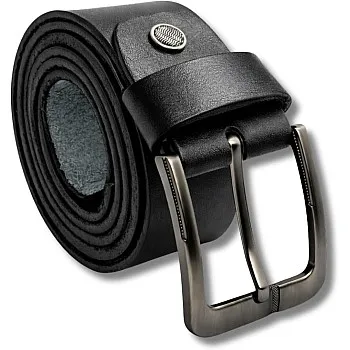 AYSLE 1646 Men’s Genuine Leather Casual Belt | Heavy-Duty Scratch-Resistant Metal Buckle | 5 cm Width | Double Loop Design | 3 Colors | 10 Sizes