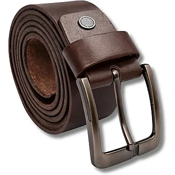 AYSLE 1646 Men’s Genuine Leather Casual Belt | Heavy-Duty Scratch-Resistant Metal Buckle | 5 cm Width | Double Loop Design | 3 Colors | 10 Sizes