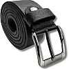 AYSLE 1646 Men’s Genuine Leather Casual Belt | Heavy-Duty Scratch-Resistant Metal Buckle | 5 cm Width | Double Loop Design | 3 Colors | 10 Sizes