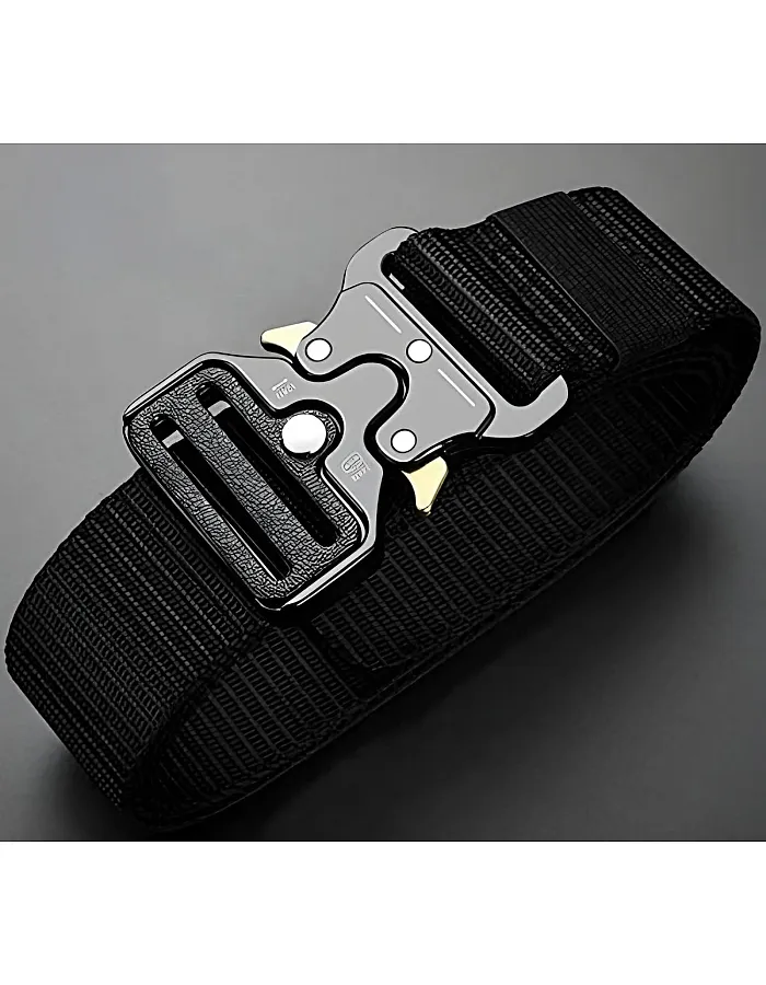 Gayish Marines Men's Nylon Belt with Strong Metal Buckle – Comfortable and Adjustable