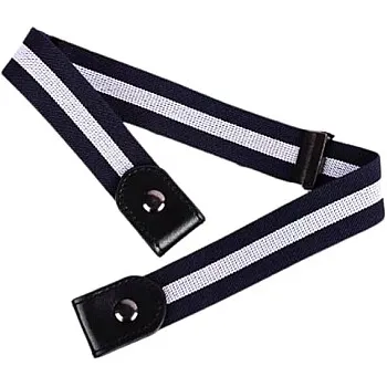 Happy Home Buckle Free Elastic Belt for Jeans and Dresses, Adjustable Waist Belt for Men and Women (No Buckle) One Piece Color and Shape Change