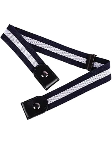 Happy Home Buckle Free Elastic Belt for Jeans and Dresses, Adjustable Waist Belt for Men and Women (No Buckle) One Piece Color and Shape Change