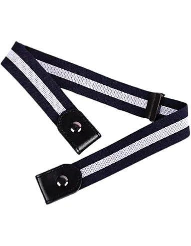 Happy Home Buckle Free Elastic Belt for Jeans and Dresses, Adjustable Waist Belt for Men and Women (No Buckle) One Piece Color and Shape Change