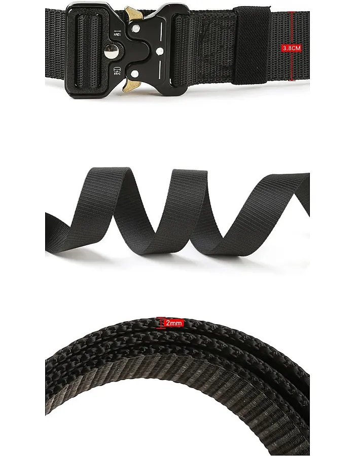 Marines Oil Belt for Men Nylon - Superior Durability, Adjustable Fashion Design, Perfect for Outdoor Activities and Daily Use