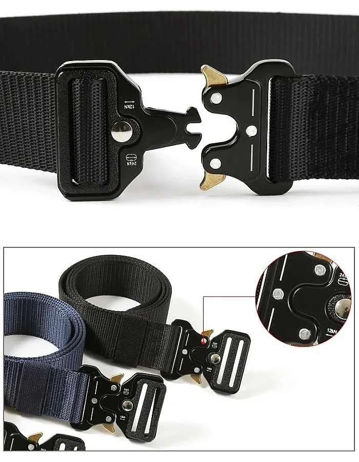 Marines Oil Belt for Men Nylon - Superior Durability, Adjustable Fashion Design, Perfect for Outdoor Activities and Daily Use