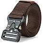 Motevia Men's Tactical Canvas Belt One Size Adjustable Eish Belt with Metal Buckle