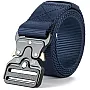 Motevia Men's Tactical Canvas Belt One Size Adjustable Eish Belt with Metal Buckle