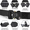 Motevia Men's Tactical Canvas Belt One Size Adjustable Eish Belt with Metal Buckle