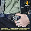 Motevia Men's Tactical Canvas Belt One Size Adjustable Eish Belt with Metal Buckle