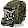 Motevia Men's Tactical Canvas Belt One Size Adjustable Eish Belt with Metal Buckle
