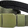 Qaish Men's Belt - Smart Hidden Zipper Secret Pocket - Adjustable Non-Metal Money Holder Belt - Perfect for Travel, Work, Daily Life and Trips