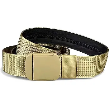 Qaish Men's Belt - Smart Hidden Zipper Secret Pocket - Adjustable Non-Metal Money Holder Belt - Perfect for Travel, Work, Daily Life and Trips