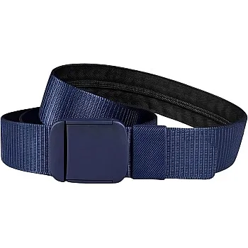 Qaish Men's Belt - Smart Hidden Zipper Secret Pocket - Adjustable Non-Metal Money Holder Belt - Perfect for Travel, Work, Daily Life and Trips
