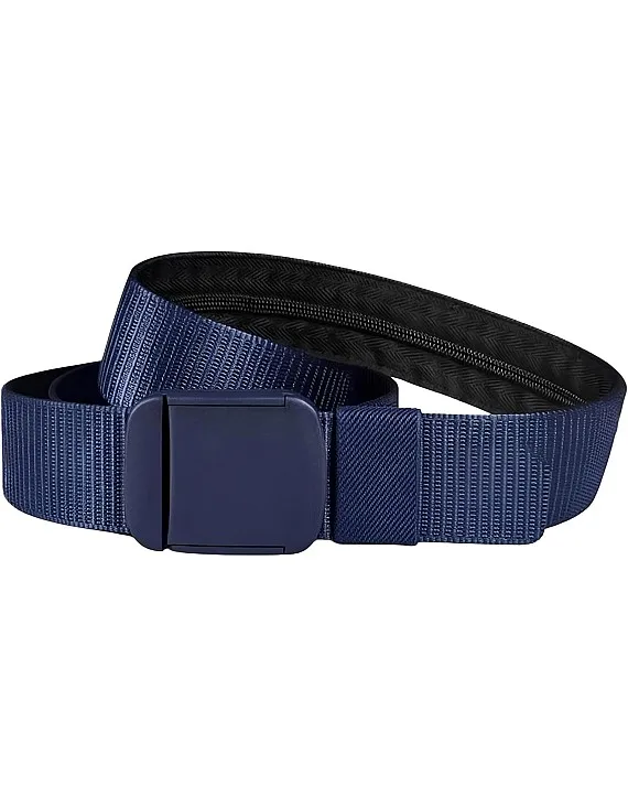 Qaish Men's Belt - Smart Hidden Zipper Secret Pocket - Adjustable Non-Metal Money Holder Belt - Perfect for Travel, Work, Daily Life and Trips