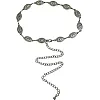 Boho Belt - Trendy Boho Belt for Women with Metal Waist Chain and Concho Accents, A Must-Have Accessory for Fashion-Forward Girls
